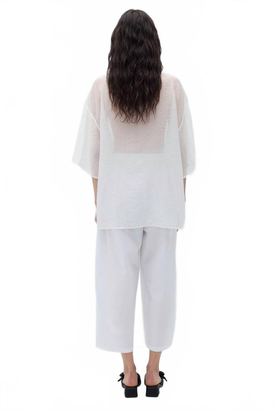NEW RITA ROW cor crew neck top in white - Picture 2 of 10